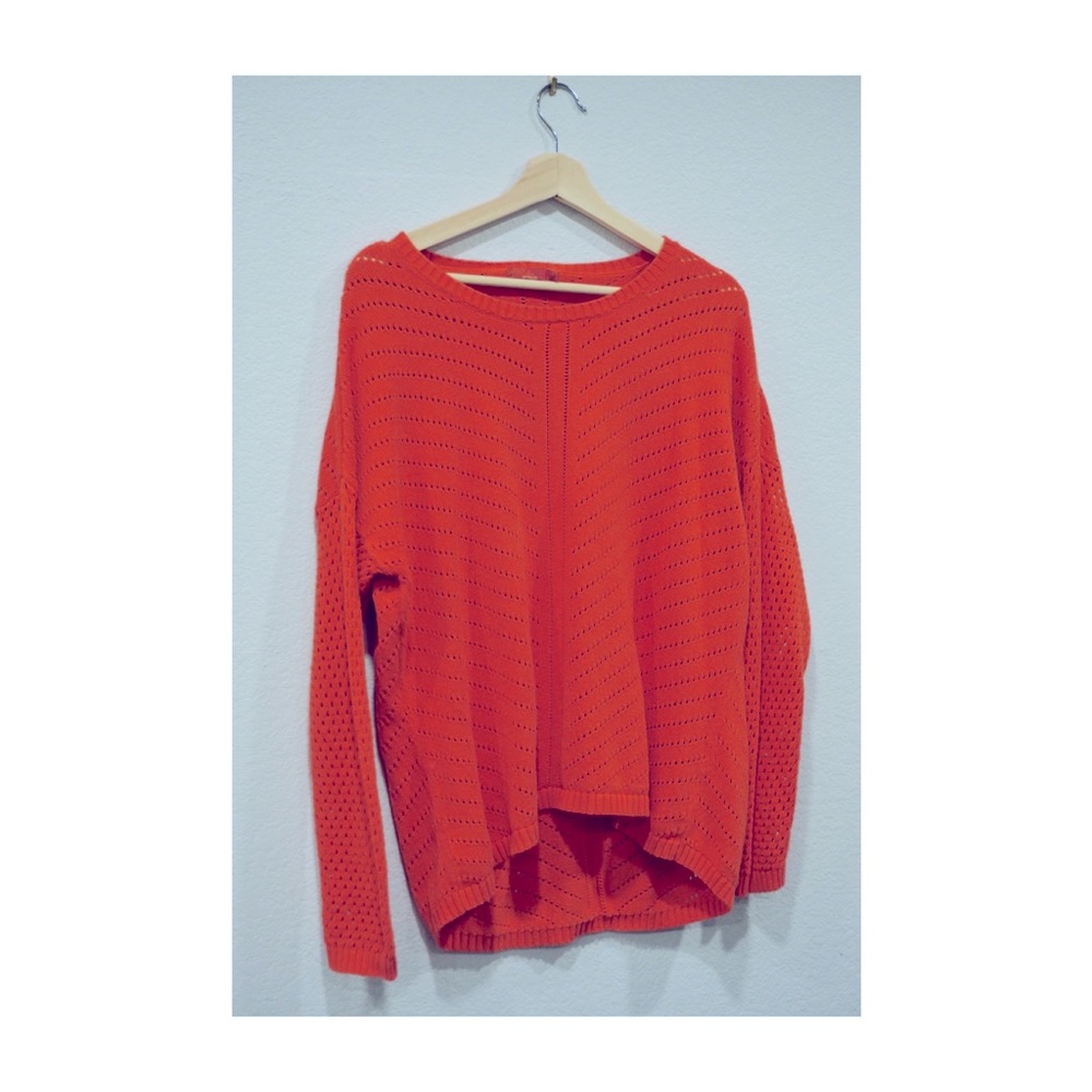 prAna Orange Parker Sweater